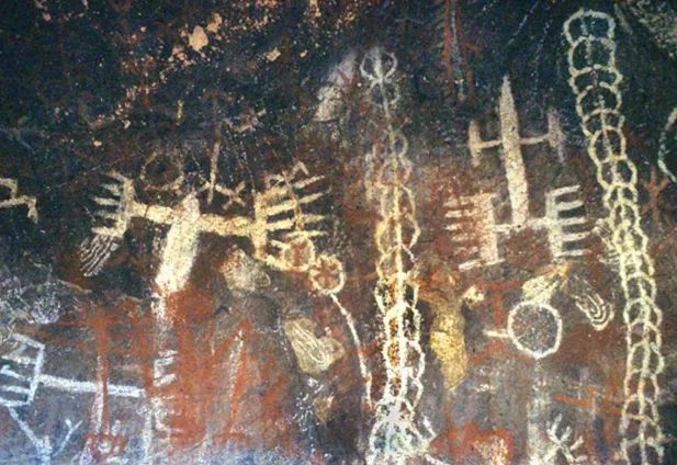 the painted caves of Font-de-Gaume, Dordogne, France