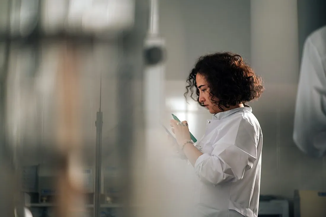 a pharmaceutical research chemist in a lab