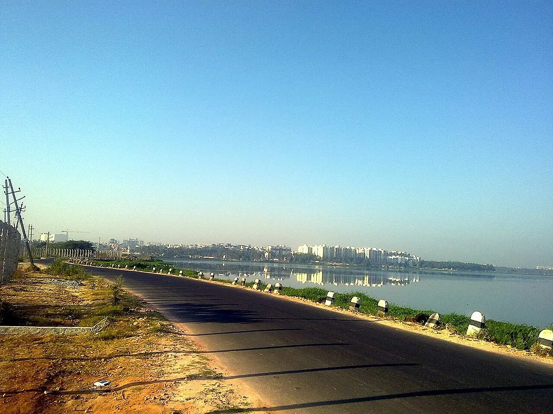a lake in Bengaluru, India