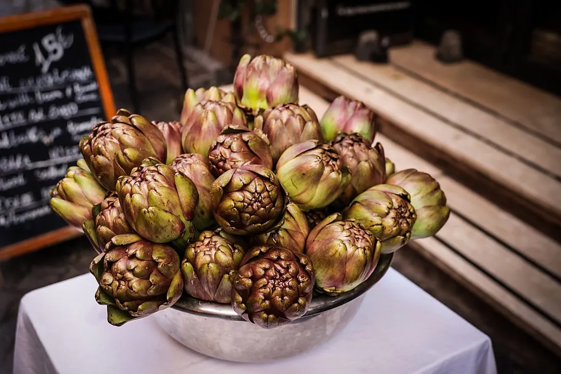 a bowl of Jerusalem artichokes and chicory root