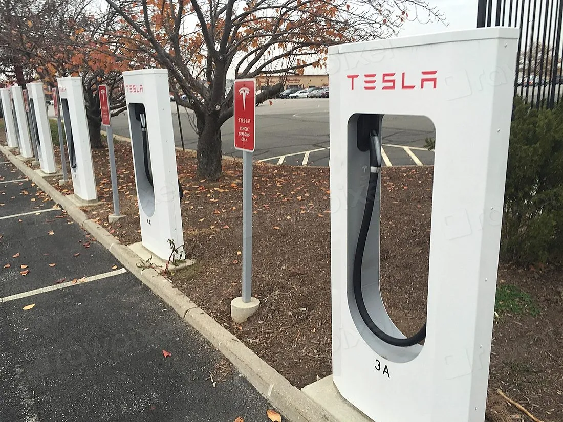 an electric vehicle charging station