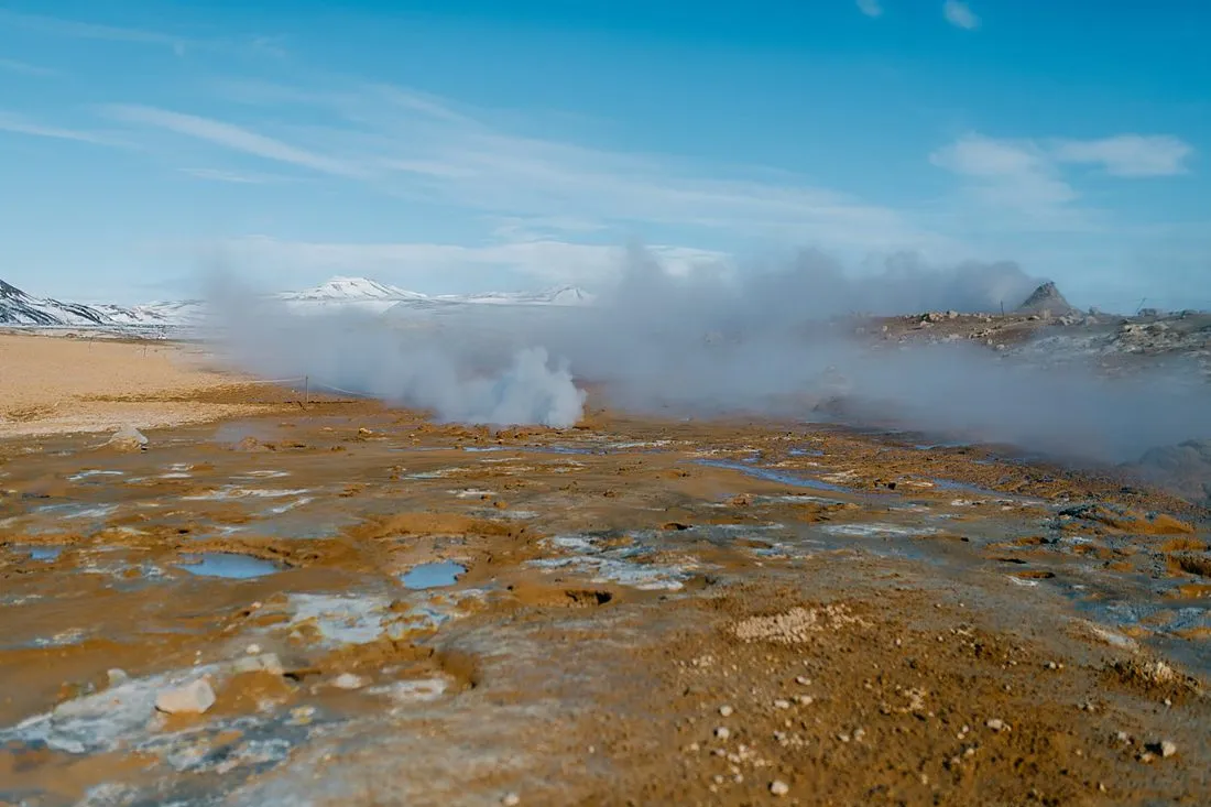 a geothermal power plant in Iceland