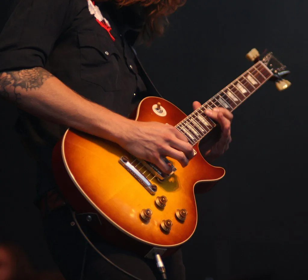 acoustic guitar musician stage performance