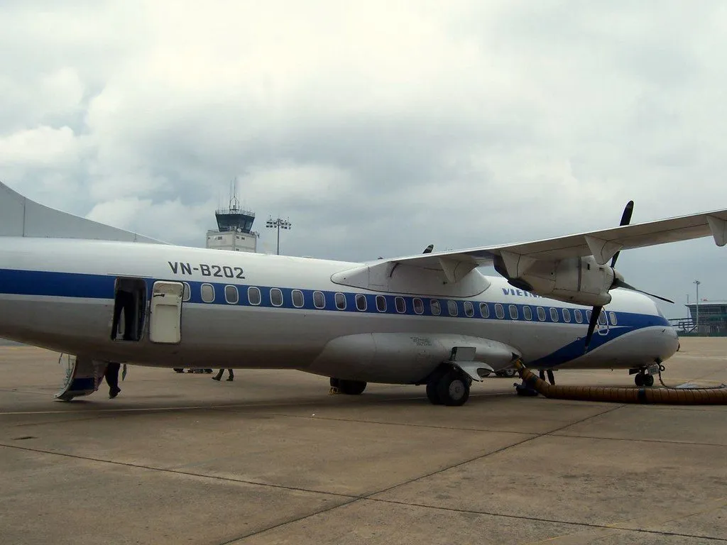 airplane refueler at airport tarmac