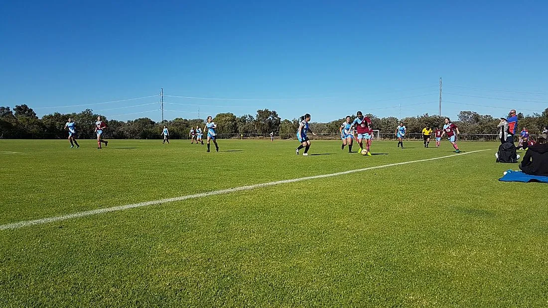 a women's amateur football match
