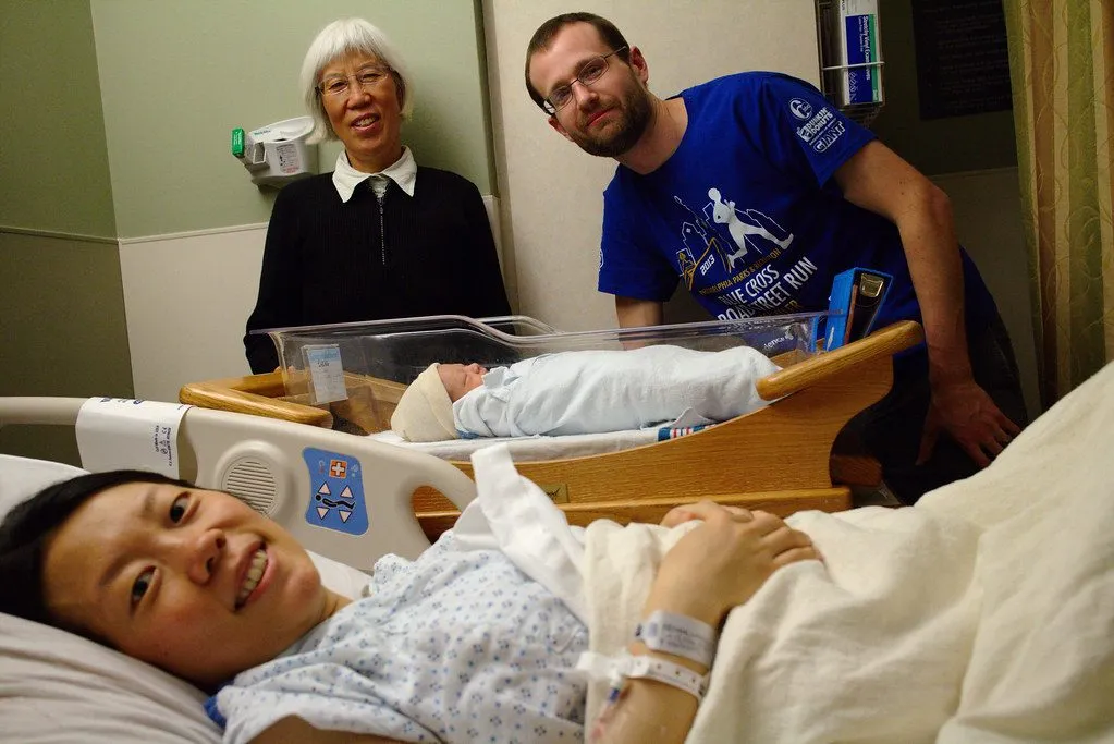 newborn baby in hospital